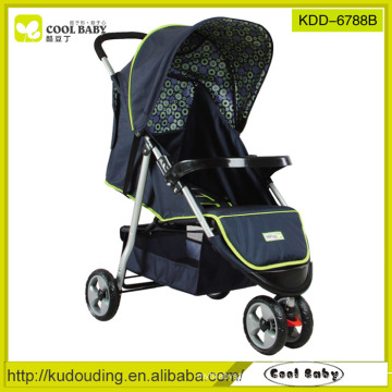 stroller for baby front wheels with suspension thress wheels